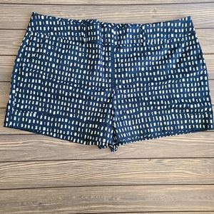 NY & Co Blue White Check Shorts
